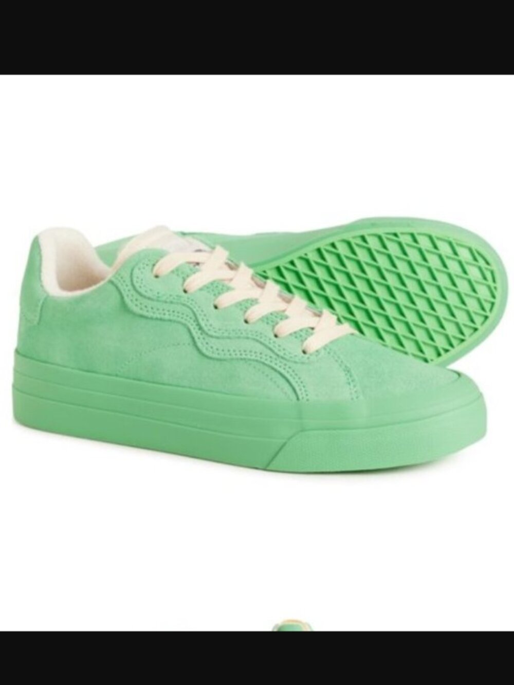 NWT BRANDBLACK GREEN SUEDE Sneakers Size 7